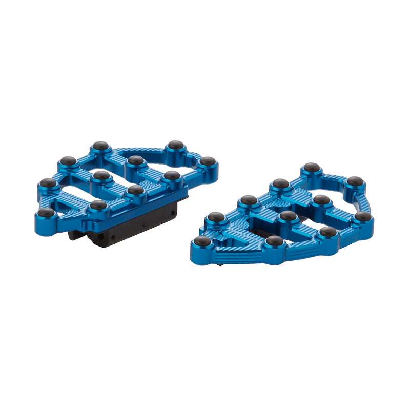 Ness-MX Passenger Floorboards for Indian, Blue