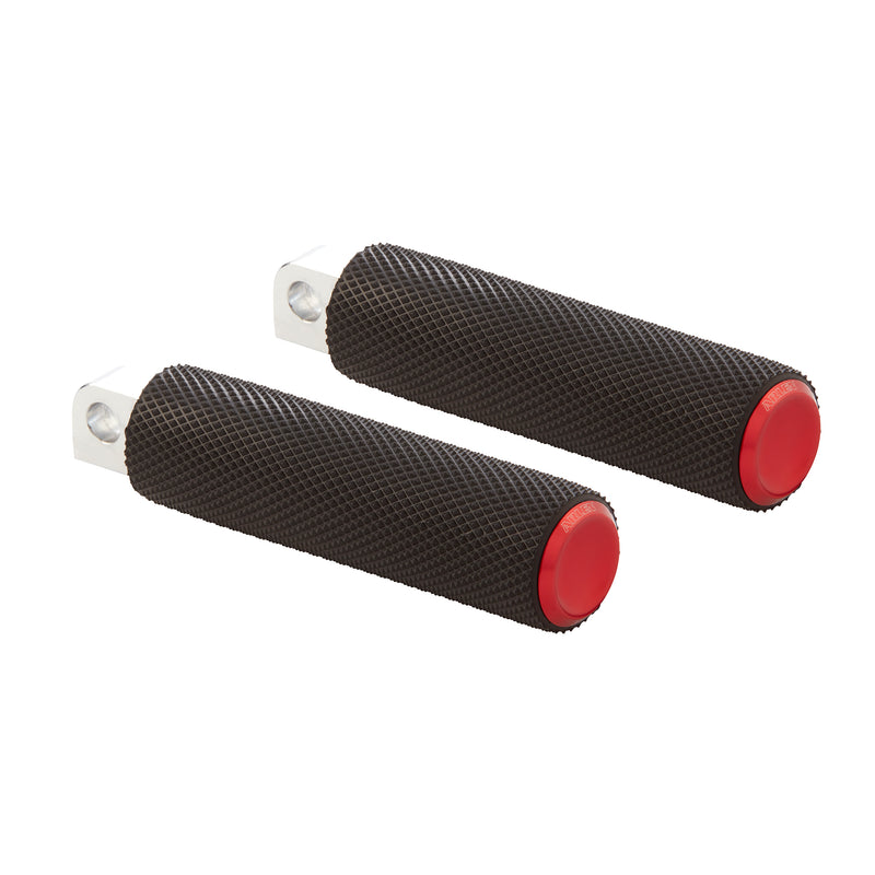 Knurled Footpegs, Red