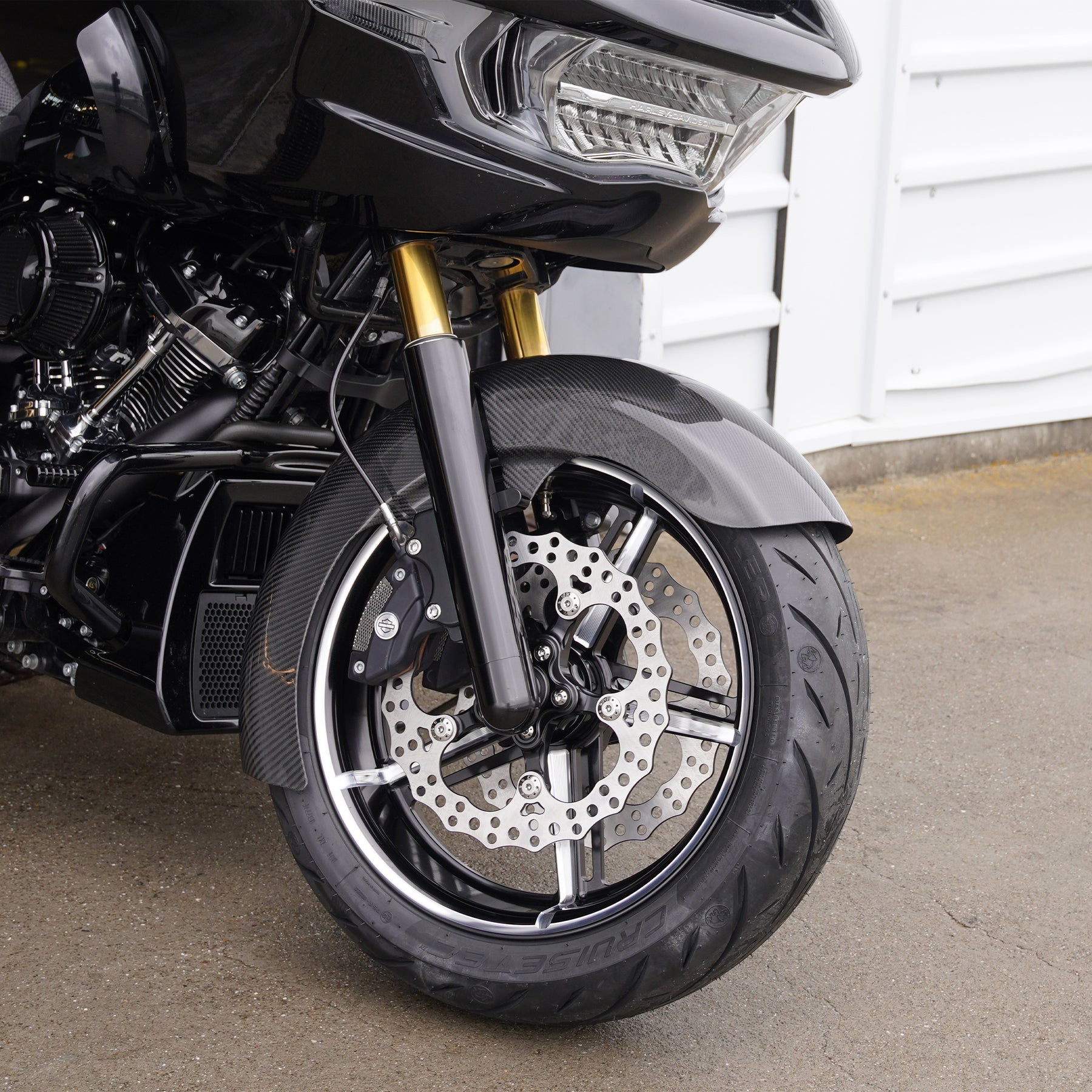 Carbon Fiber Rapper Front Fenders, Fat 18