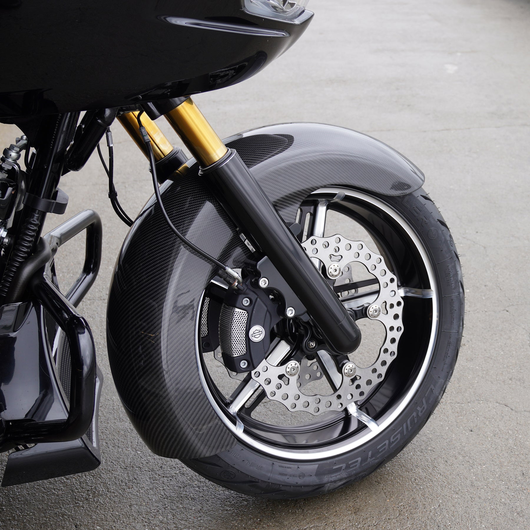 Carbon Fiber Rapper Front Fenders, Fat 18