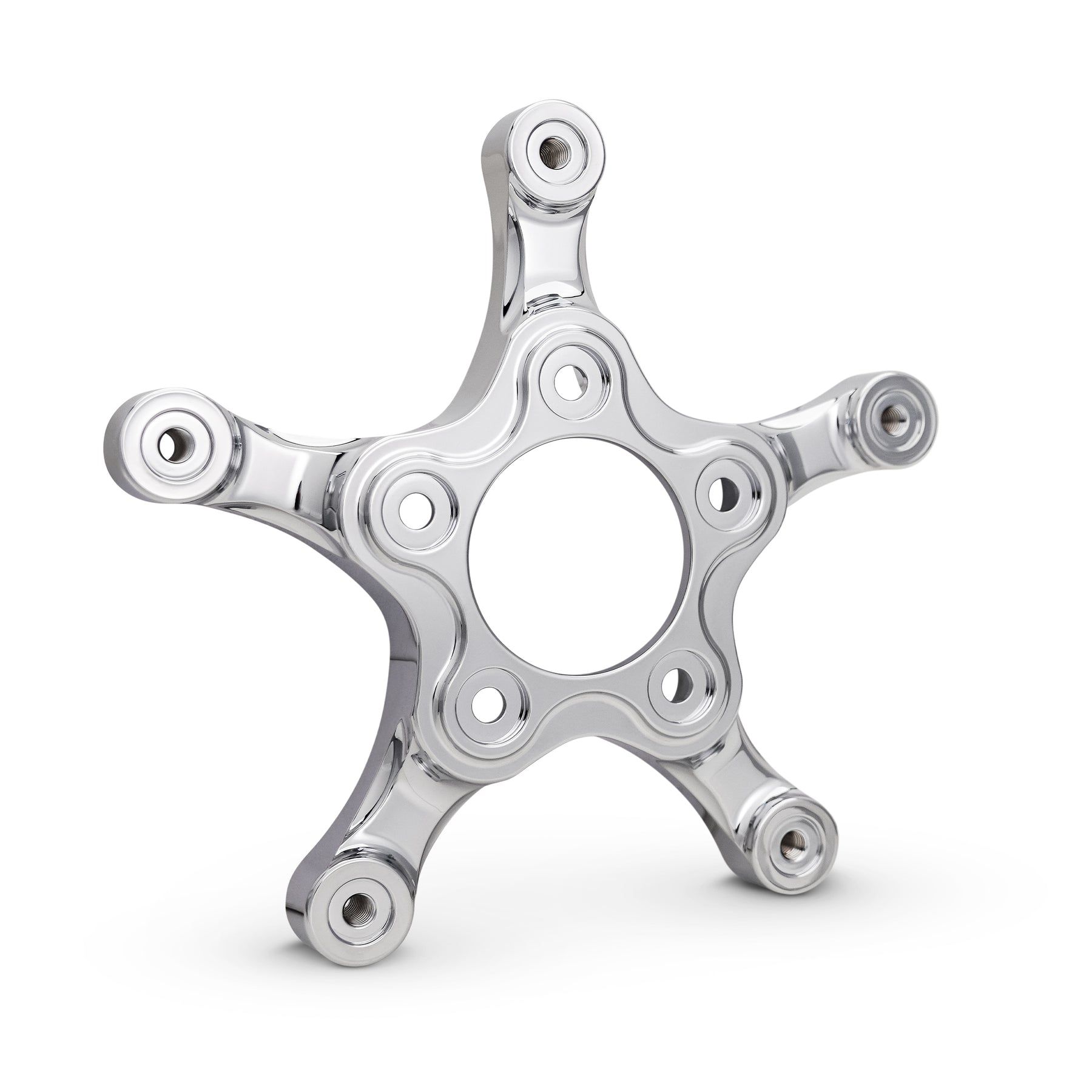 Chrome Spider Brake Rotor Adapter for Ness Wheels, 24-up FLT