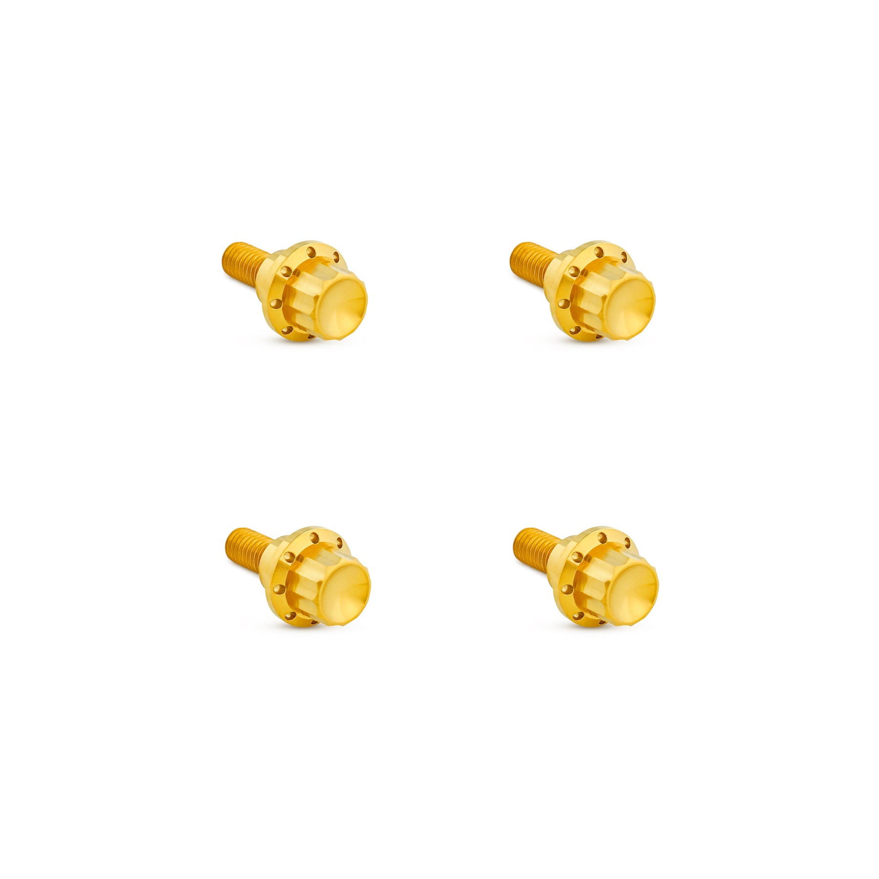 Titanium 12-Point Windshield Bolts for Road Glide, Gold