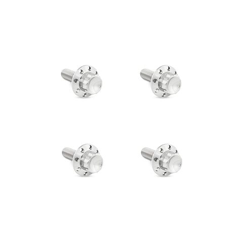 Titanium 12-Point Windshield Bolts for Road Glide, Polished