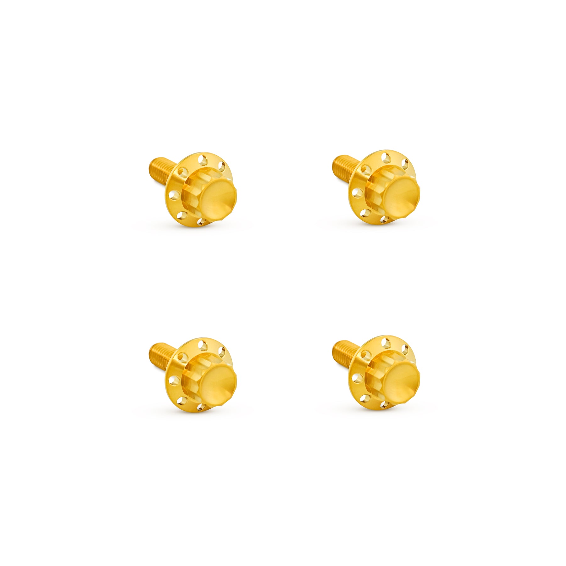 Titanium 12-Point Windshield Bolts for Road Glide, Gold