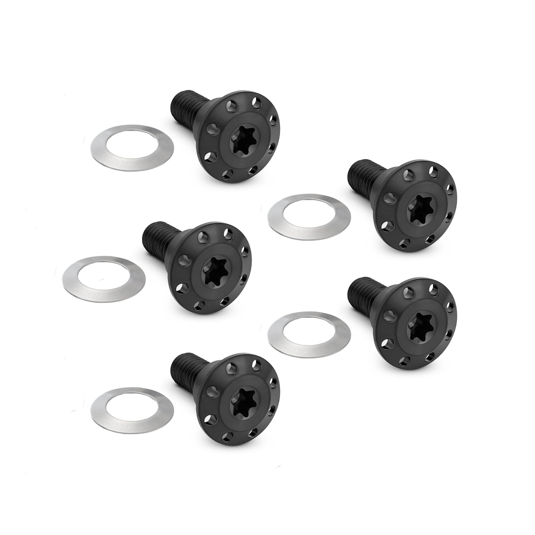 Titanium Floating Rotor Hardware, Dyna & V-Rod / Black