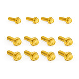 Transmission Side Cover & Trap Door Titanium 12-Point Bolt Kits, Gold