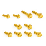 Transmission Side Cover & Trap Door Titanium 12-Point Bolt Kits, Gold