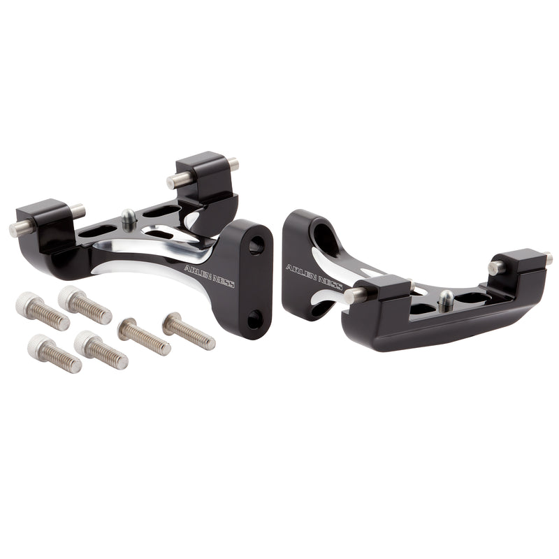 Forged Passenger Floorboard Mounts, Black