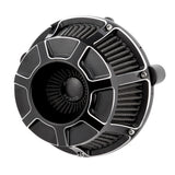 Beveled® Inverted Series Air Cleaner, Black
