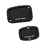 Beveled Master Cylinder Cover Set, Black