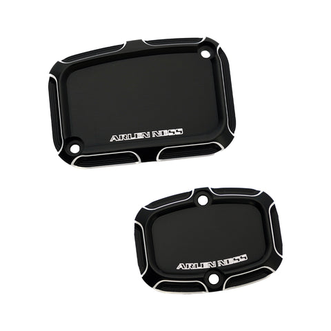 Beveled Master Cylinder Cover Set, Black