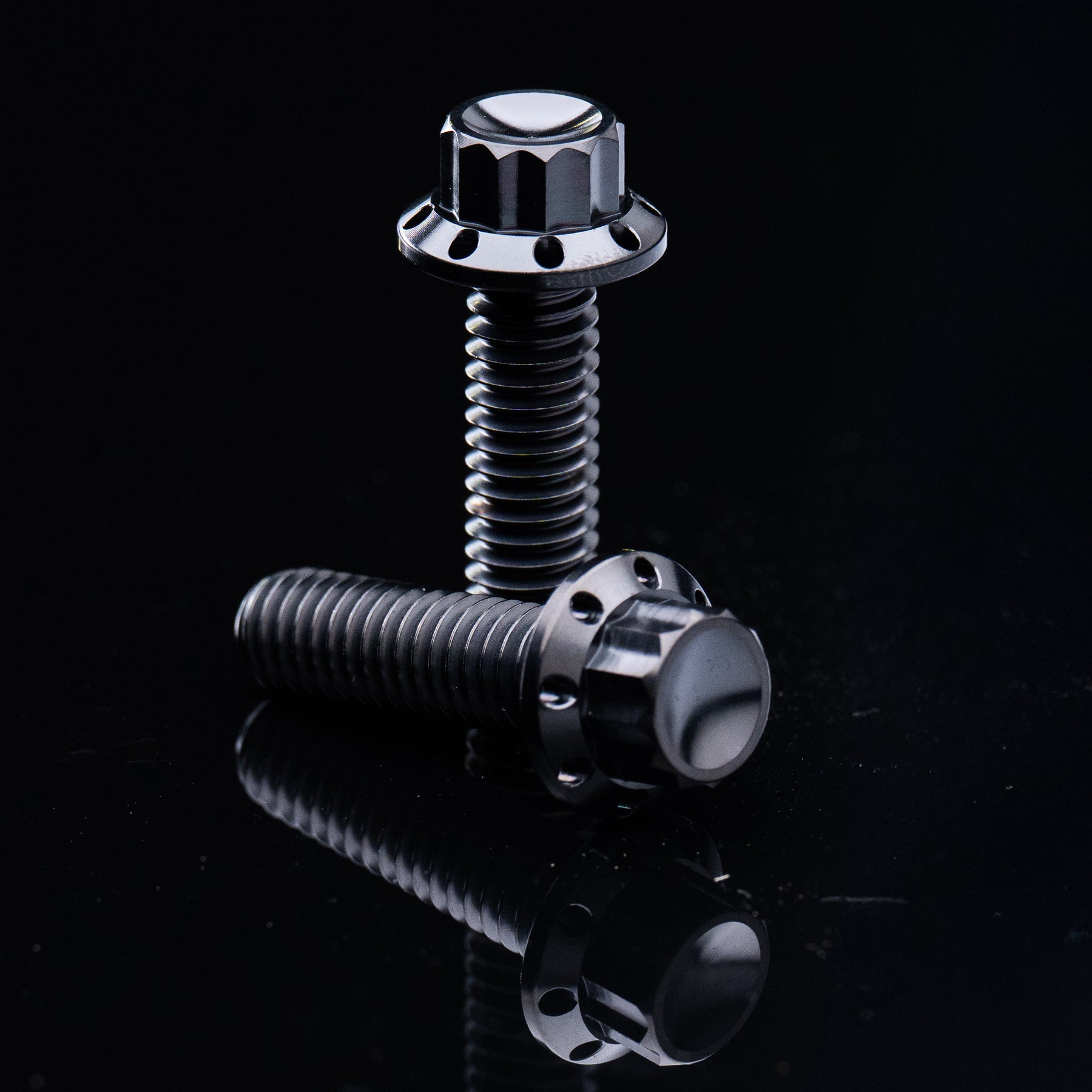 Transmission Top Cover Titanium 12-Point Bolt Kits, Black