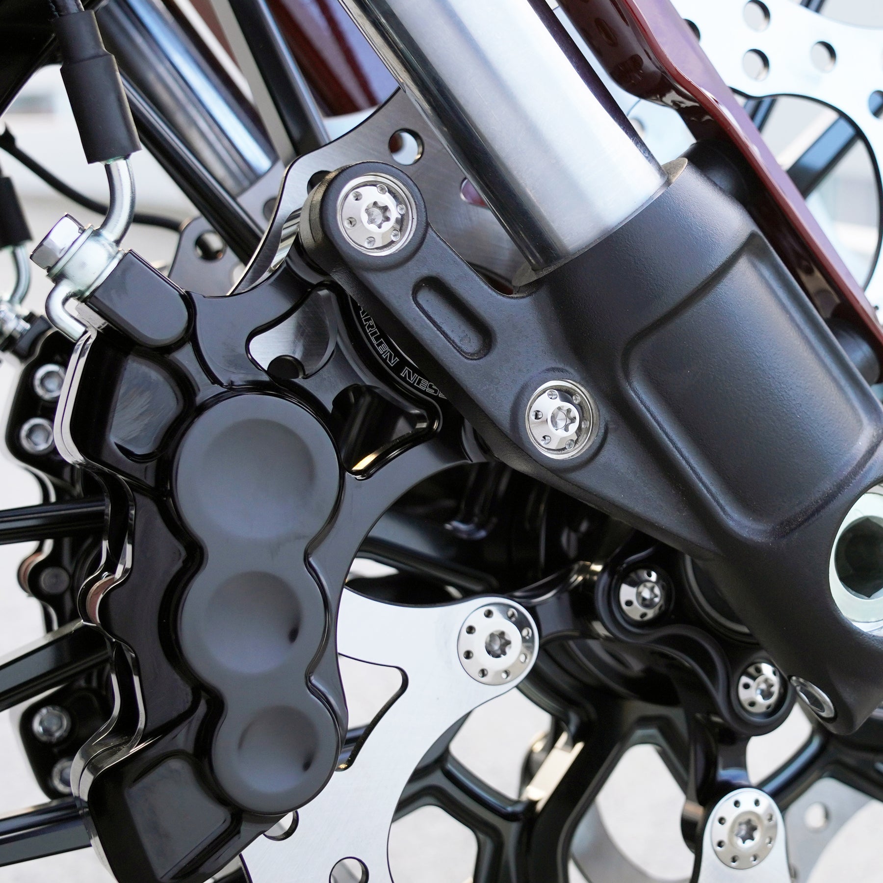 Holeshot Titanium Brake Caliper Bolt Kits, Polished