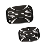 Deep Cut Master Cylinder Cover Set, Black