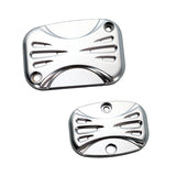 Deep Cut Master Cylinder Cover Set, Chrome