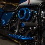 Knurled Footpegs, Blue