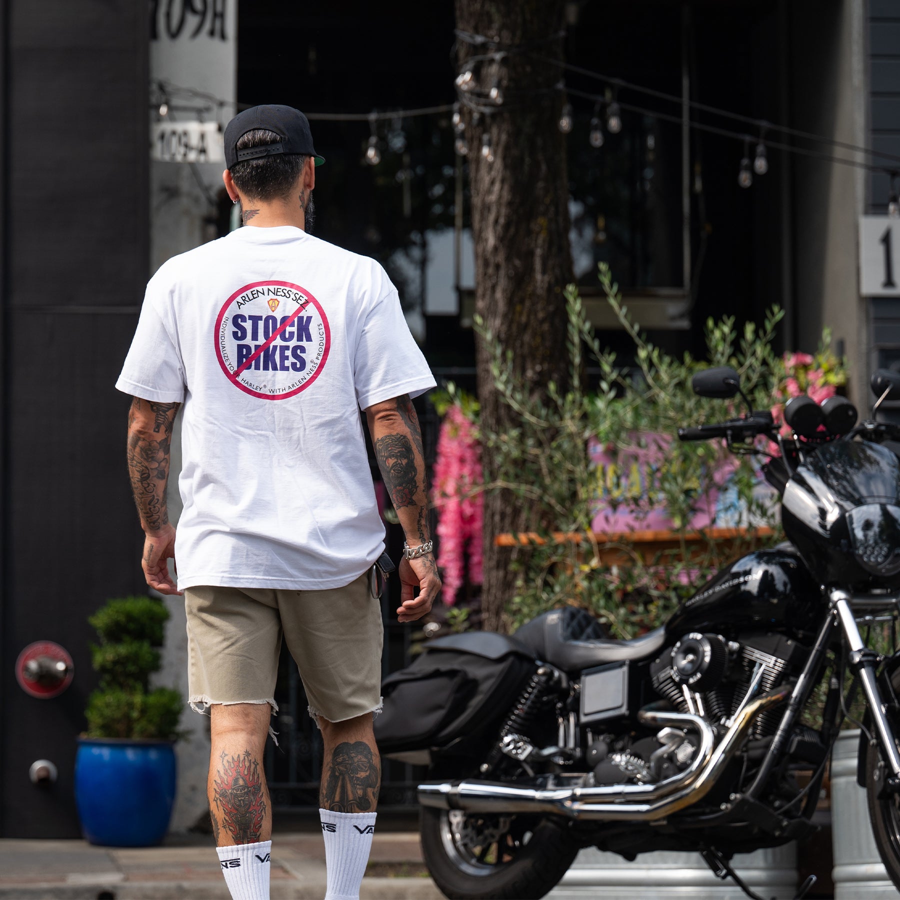 No Stock Bikes T-Shirt, White