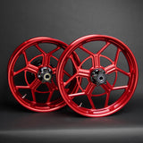 Speed 5 Forged Wheels, Red