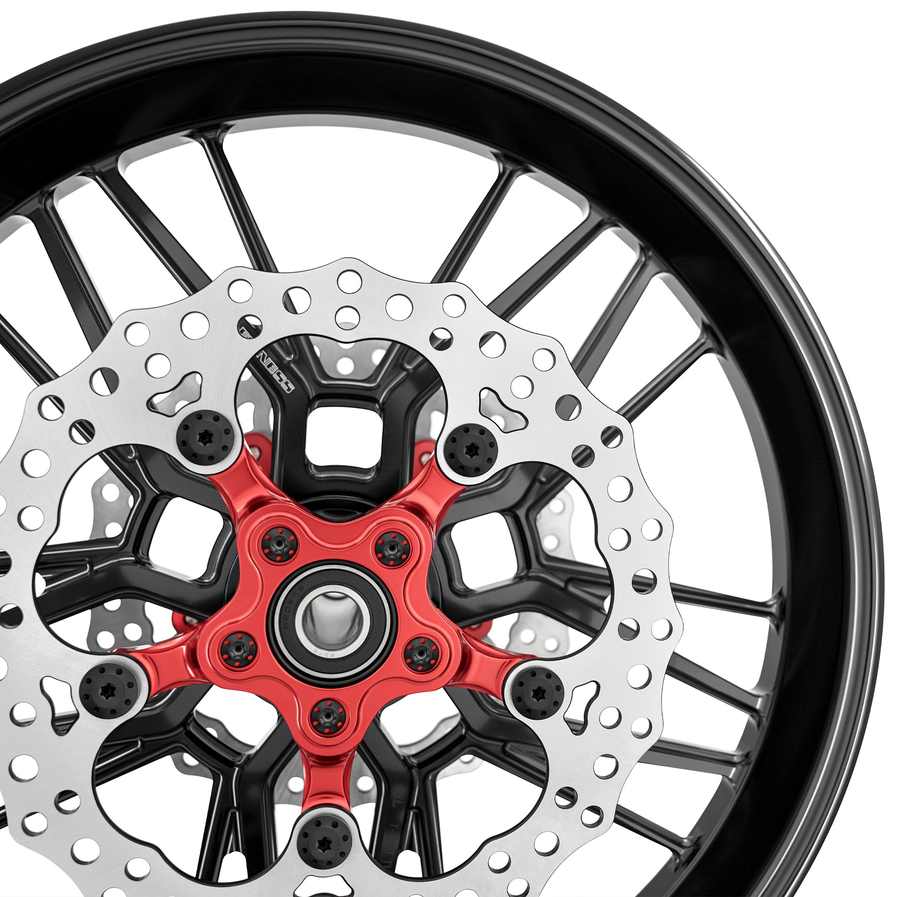 Red Spider Brake Rotor Adapter for Ness Wheels, 2024-up FLT
