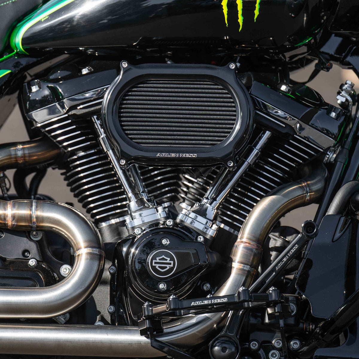 Stage 2 Oval Air Cleaner, Black – ArlenNess