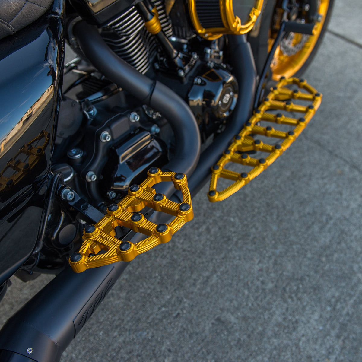 Ness-MX Passenger Floorboards For Indian, Gold – ArlenNess