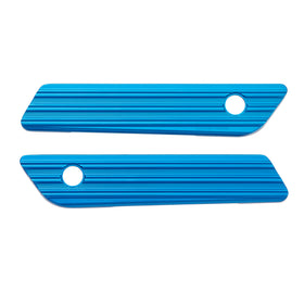 10-Gauge® Saddlebag Latch Covers, Blue 14-2023 FLT