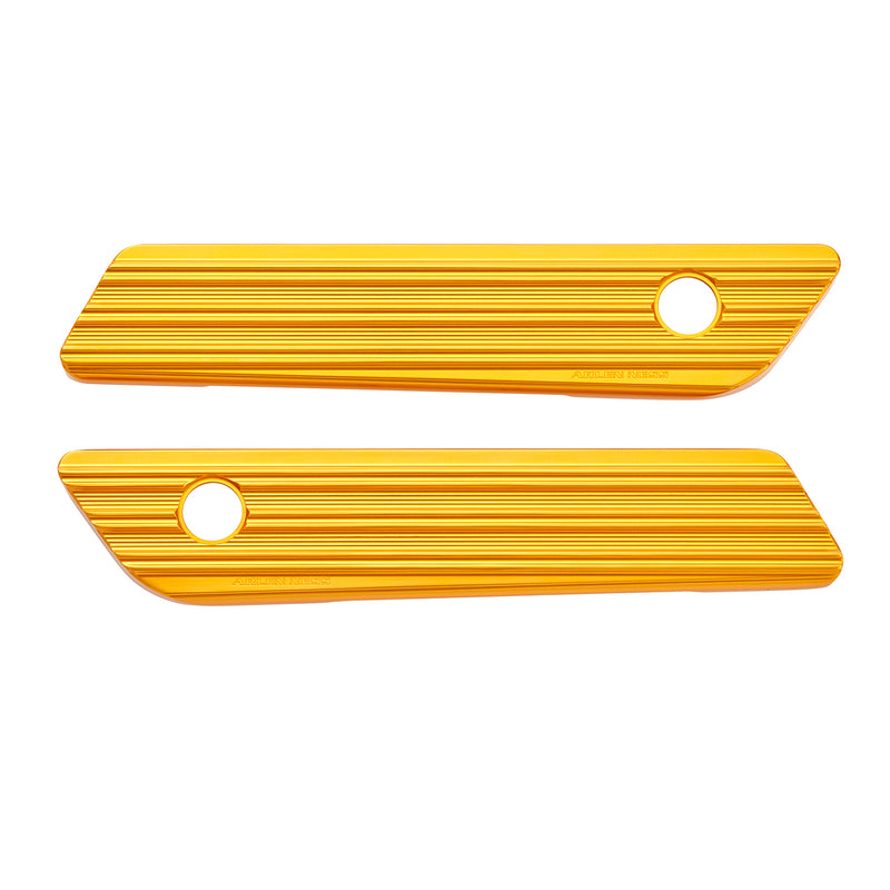 10-Gauge® Saddlebag Latch Covers, Gold 14-2023 FLT