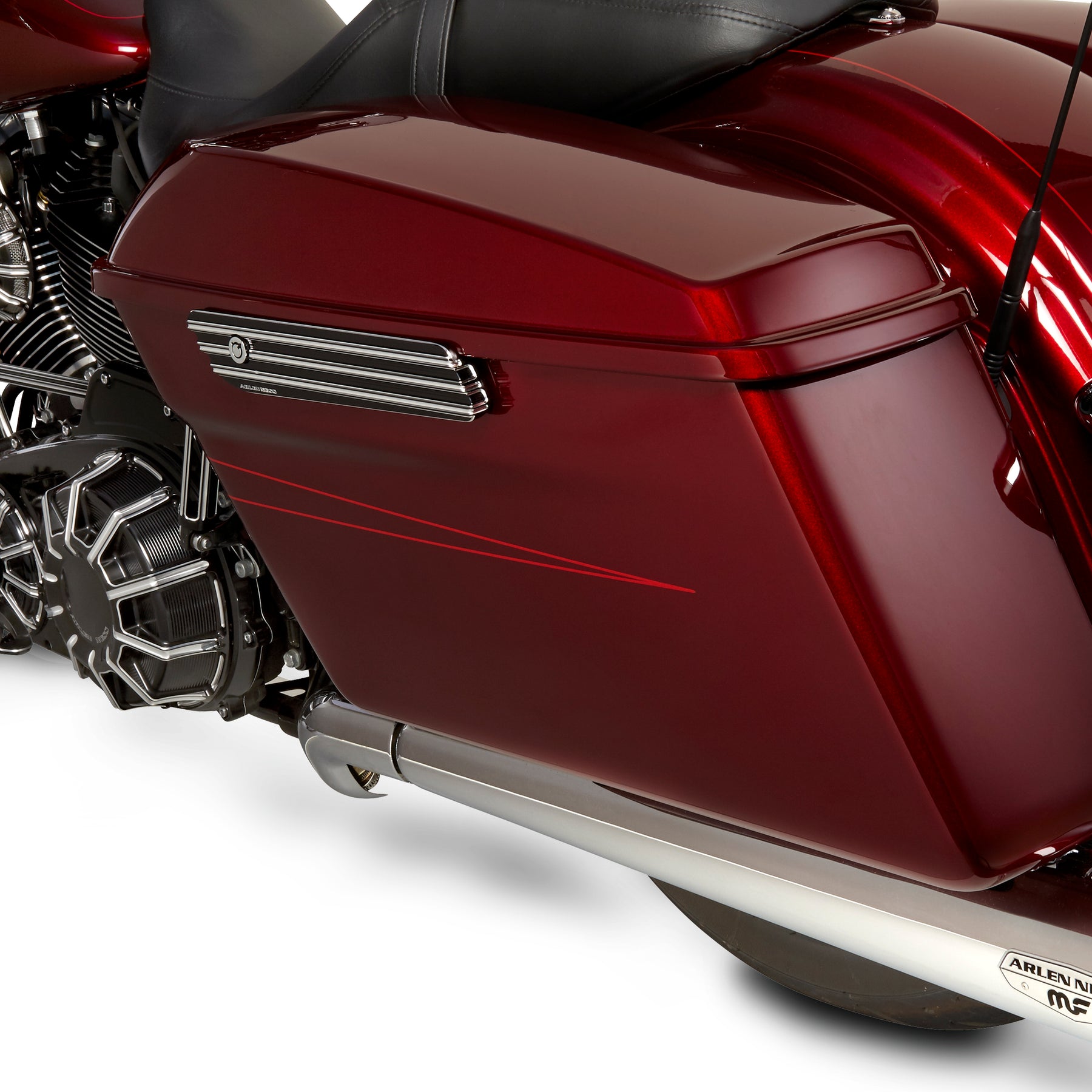 10-Gauge® Saddlebag Latch Covers, Black 14-2023 FLT