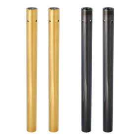 Gold & Black 49mm Fork Tubes, M8 Softail