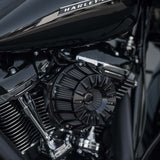 15-Spoke Inverted Series Air Cleaner, Black