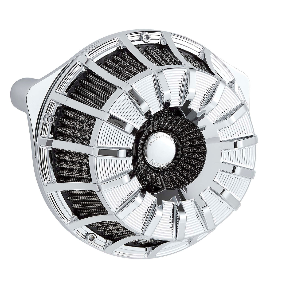 15-Spoke Inverted Series Air Cleaner, Chrome – ArlenNess