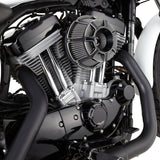 Beveled® Inverted Series Air Cleaner, Black
