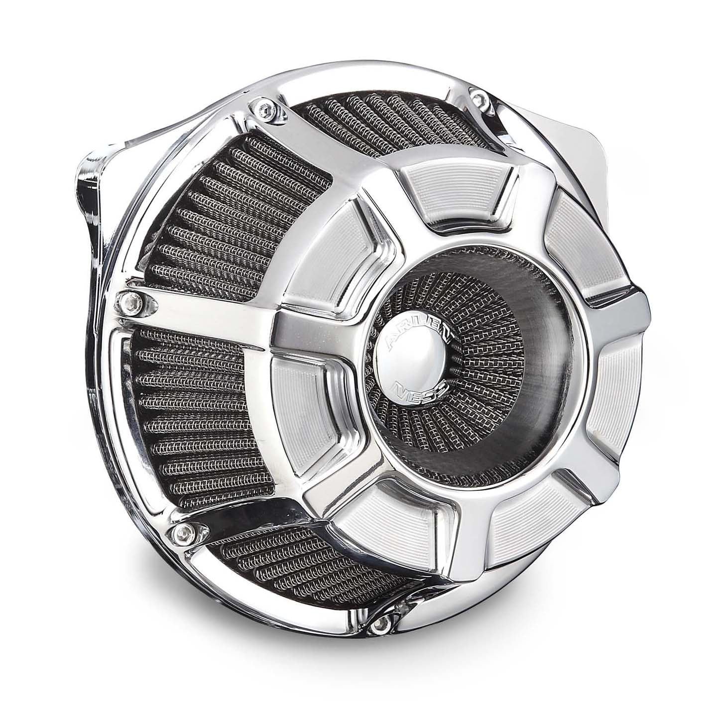 Beveled® Inverted Series Air Cleaner, Chrome