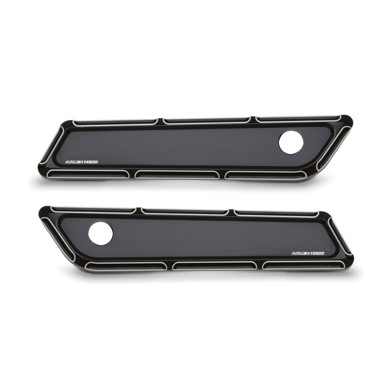 Beveled® Saddlebag Latch Covers, Black 14-up FLT