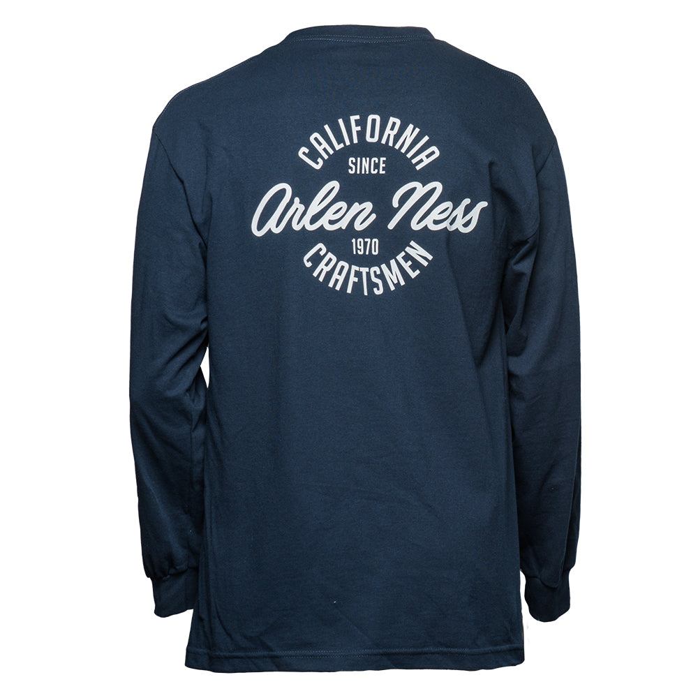 Cali Clean Long Sleeve Shirt, Navy Blue