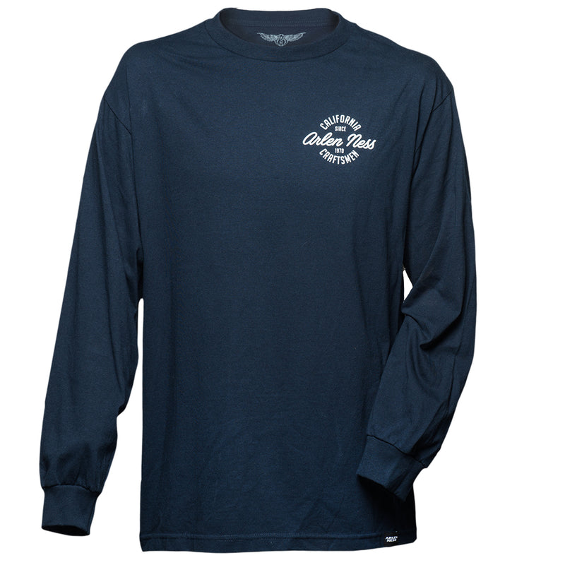 Cali Clean Long Sleeve Shirt, Navy Blue