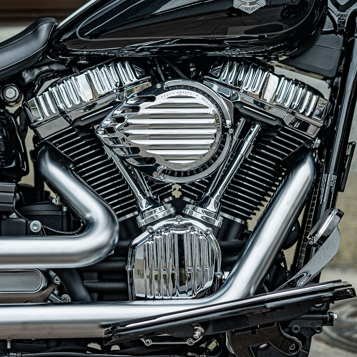 Rough Crafts® M8 Rocker Box Covers, Chrome ArlenNess