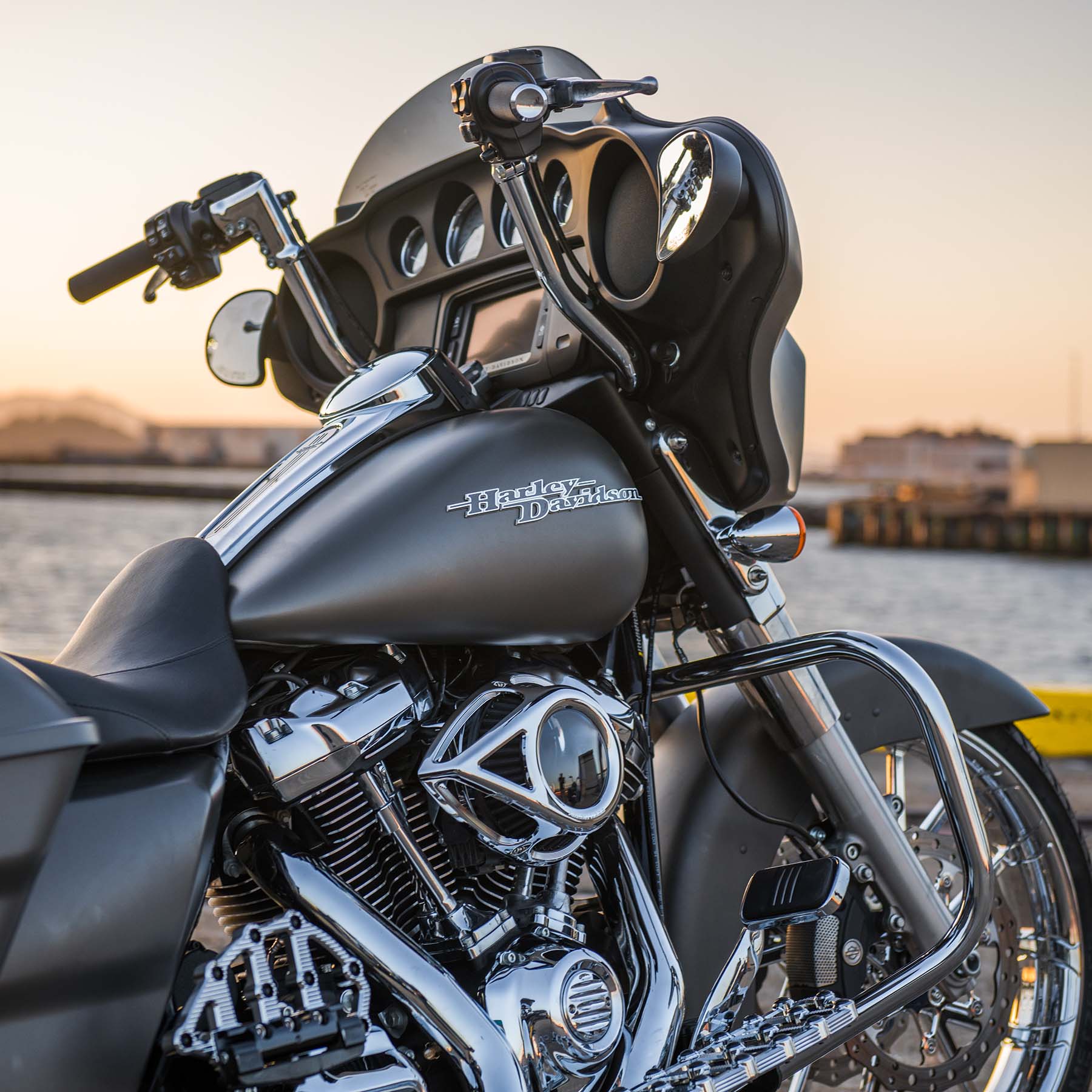 Clear Tear Air Cleaner, Chrome