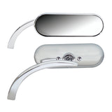 Mini Oval Micro Mirrors, Chrome