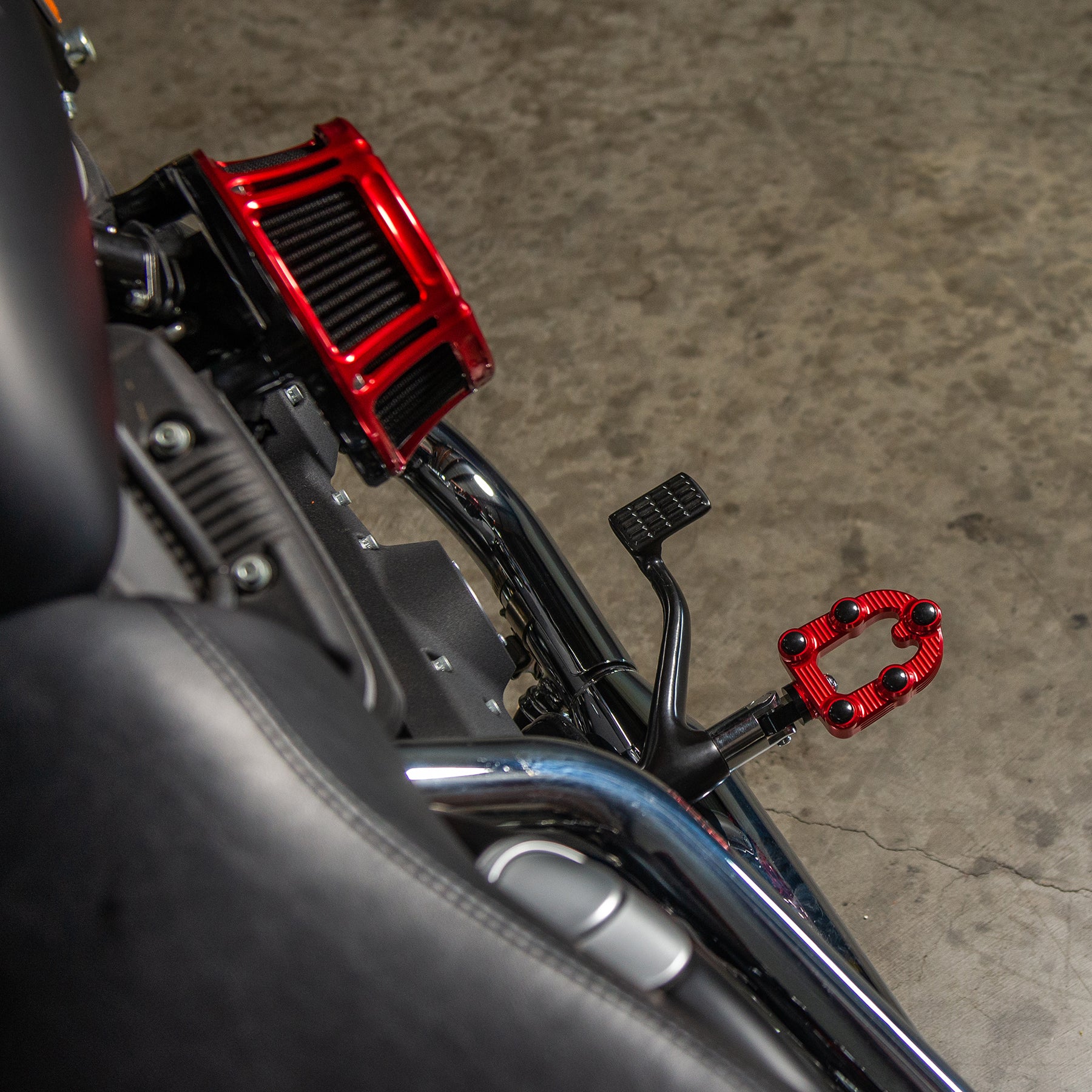 Ness-MX Footpegs, Red