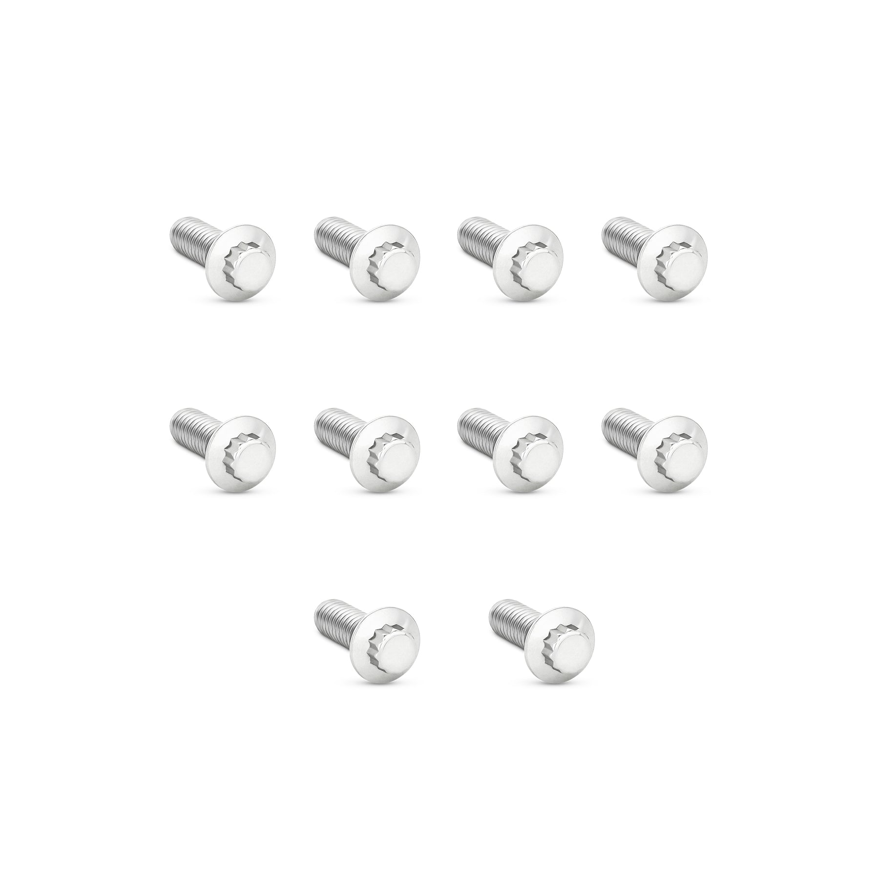 Polished Stainless 12-Point Rotor Bolt Kits