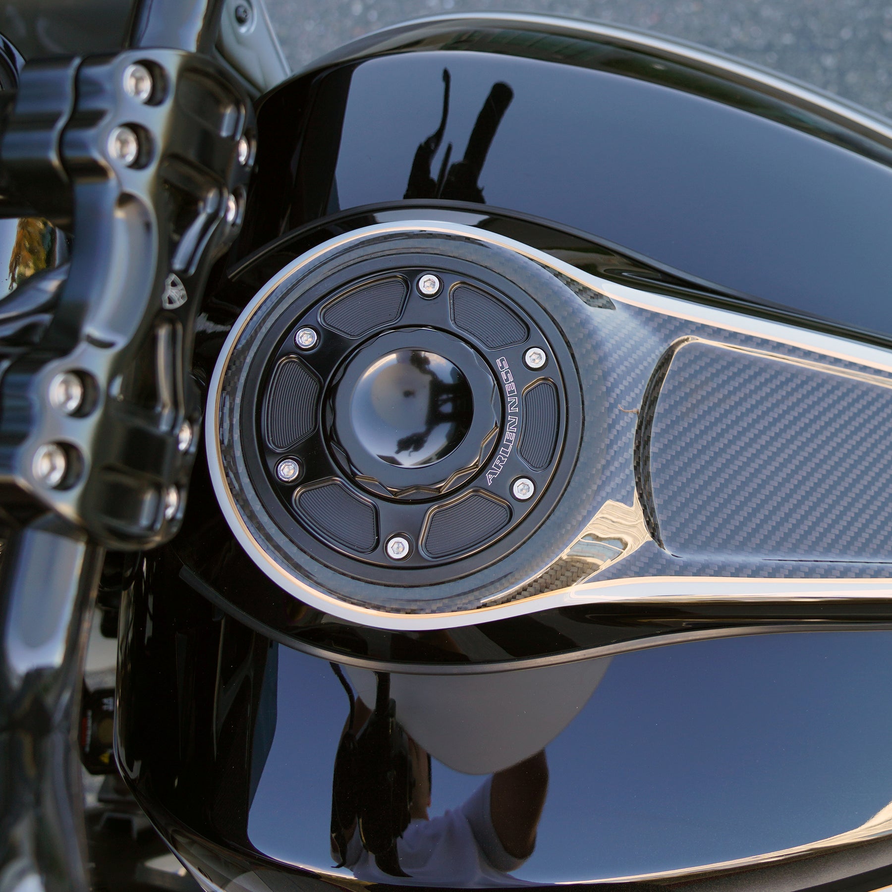 12-Point Gas Caps for 2024-up Touring, Black