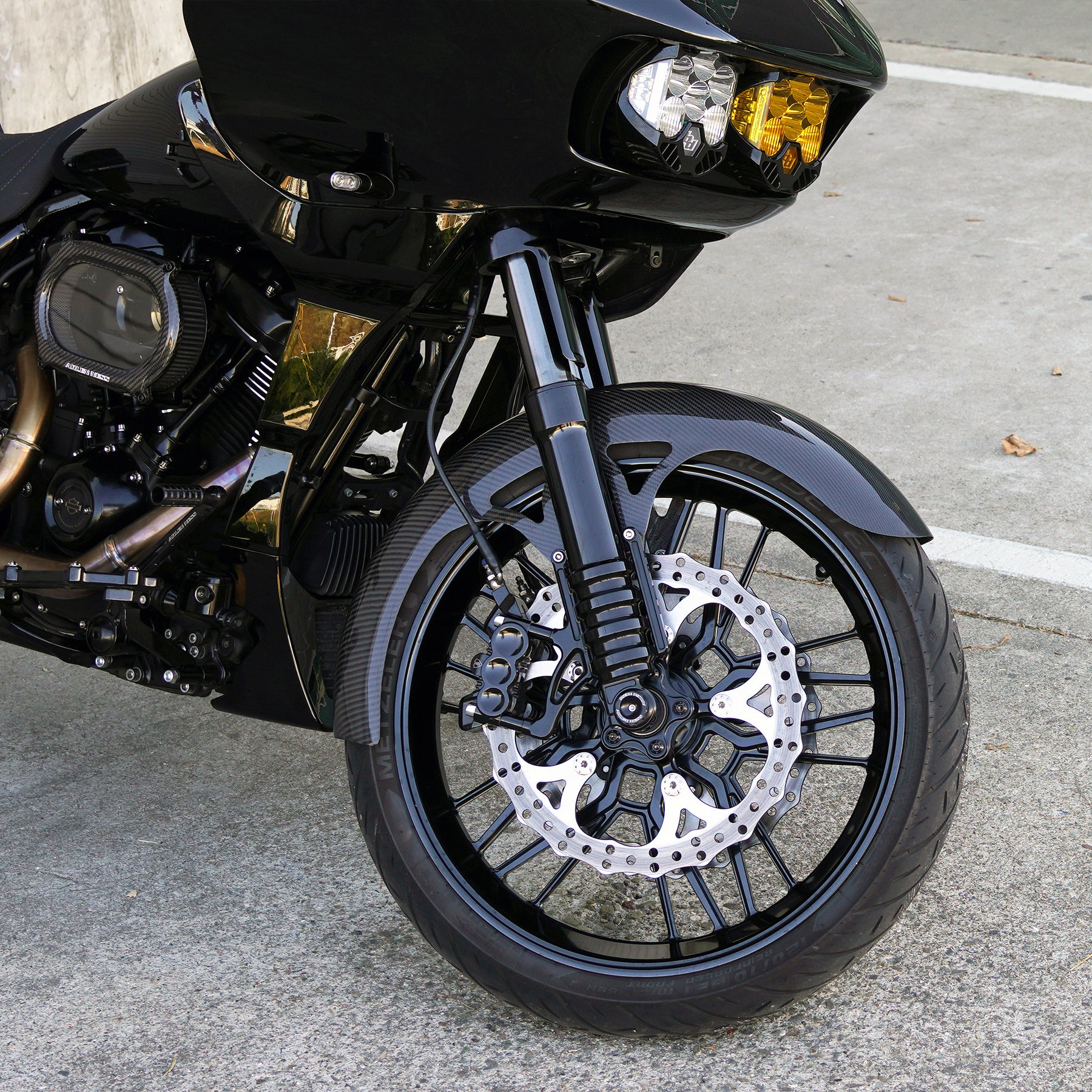 21” Carbon Fiber Wrapper Front Fenders, FLT Touring