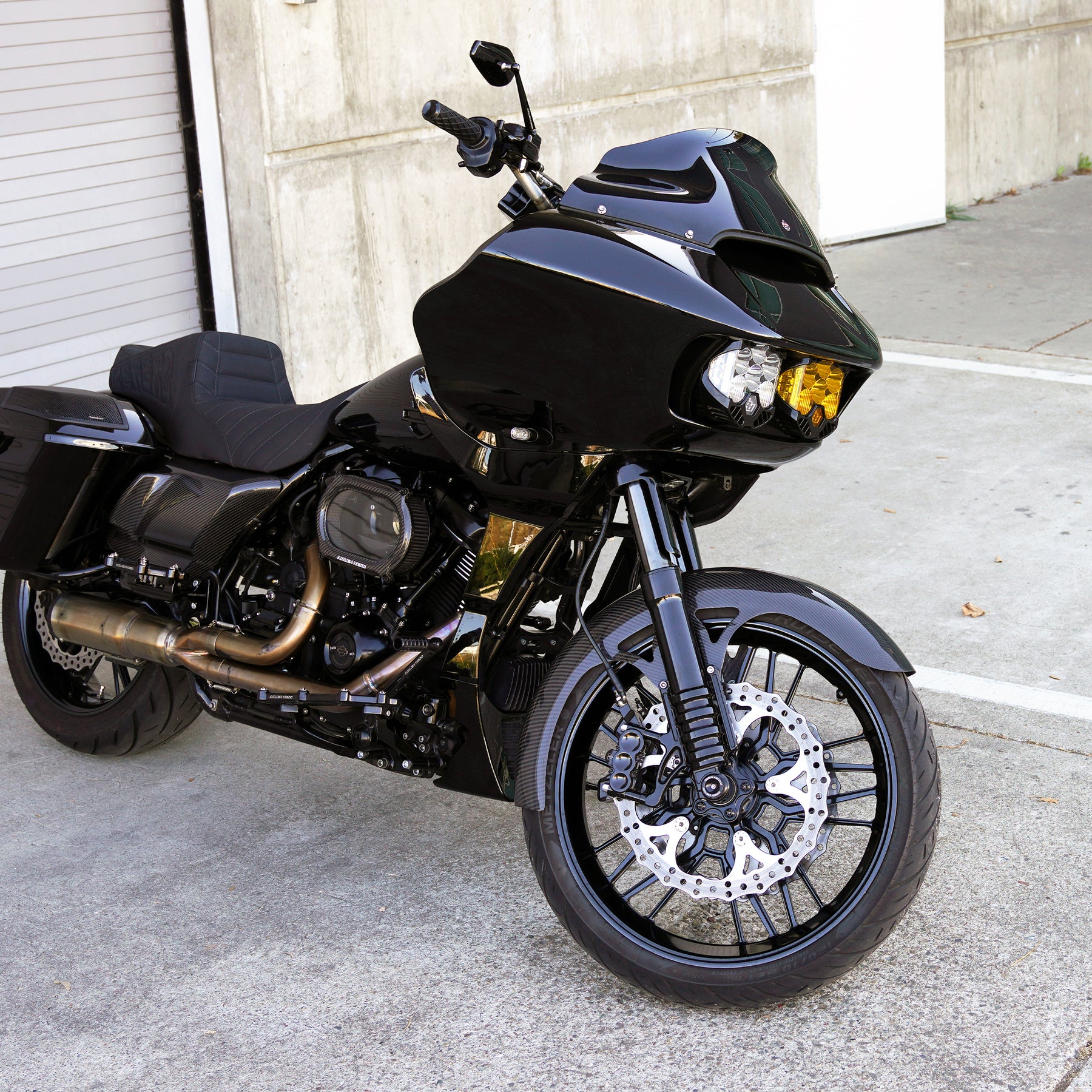 21” Carbon Fiber Wrapper Front Fenders, FLT Touring