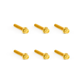 Titanium 12-Point Transmission Side Cover Bolt Kit, Gold