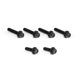 Titanium 12-Point Transmission Side Cover Bolt Kit, Black
