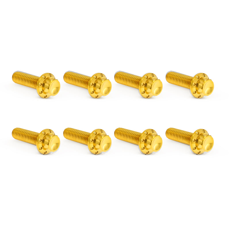 Titanium 12-Point Trap Door Bolt Kits, Gold