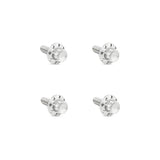 Titanium 12-Point Windshield Bolts for Road Glide, Polished