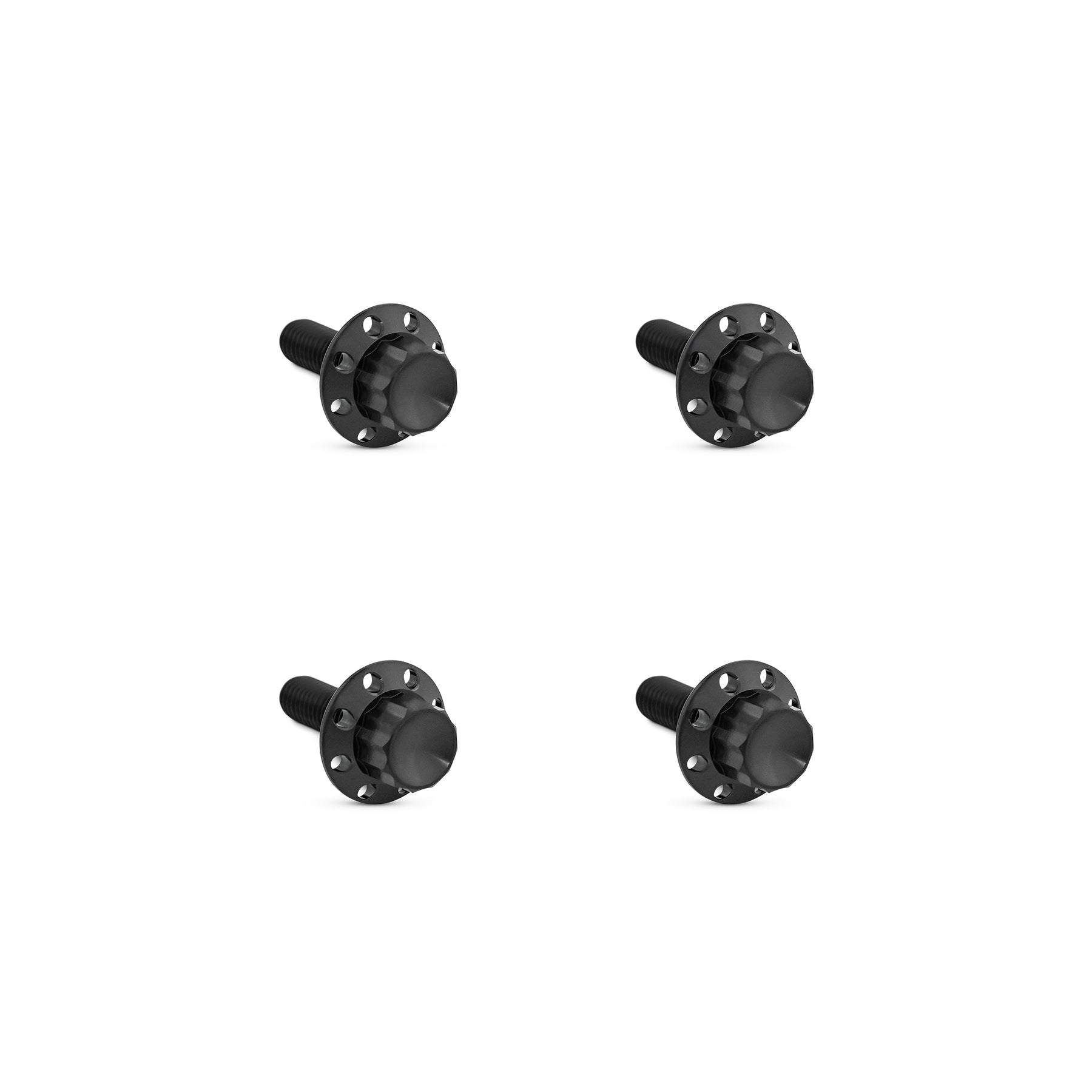 Titanium 12-Point Windshield Bolts for Road Glide, Black