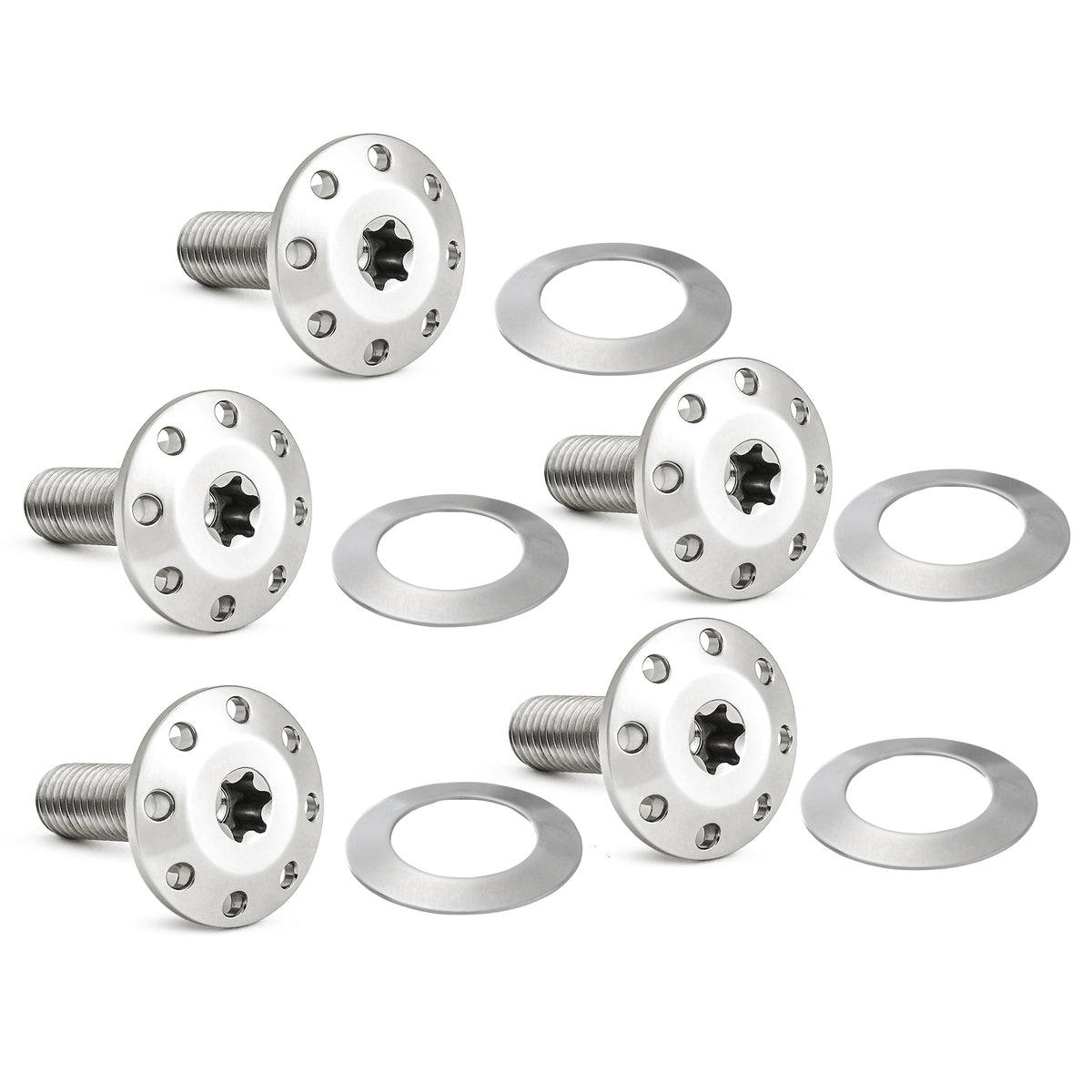 Titanium Floating Rotor Bolts, FLT Touring / Polished – ArlenNess